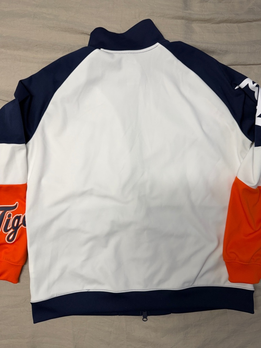 Nike Detroit Tigers MLB Zip Up Jacket XL Colorblock Navy White Orange - Picture 6 of 9